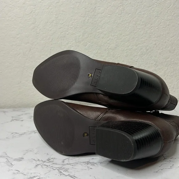 Style & Co Perriee Womens Faux Leather Pointed Toe Cowboy, Western Boots - Picture 8 of 9